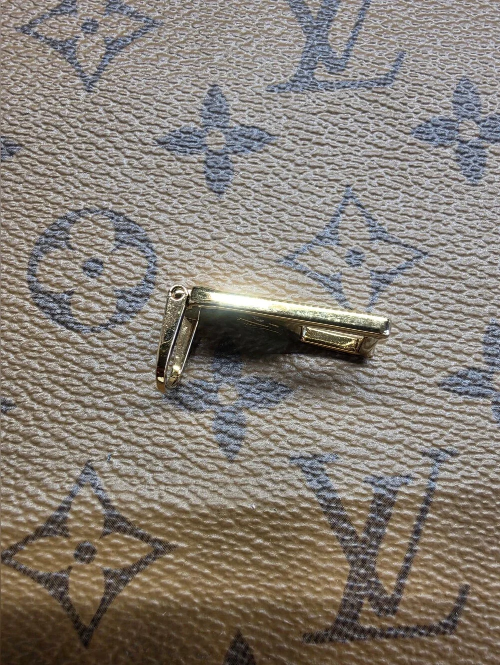 Louis Viutton Gold Zipper Pull X1